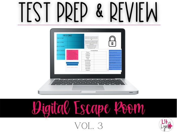 Escape digital room prep test ela vol