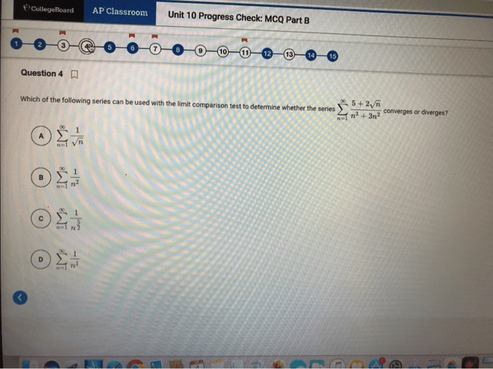 Unit 6 progress check mcq part a calc bc