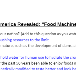 America revealed food machine questions and answers