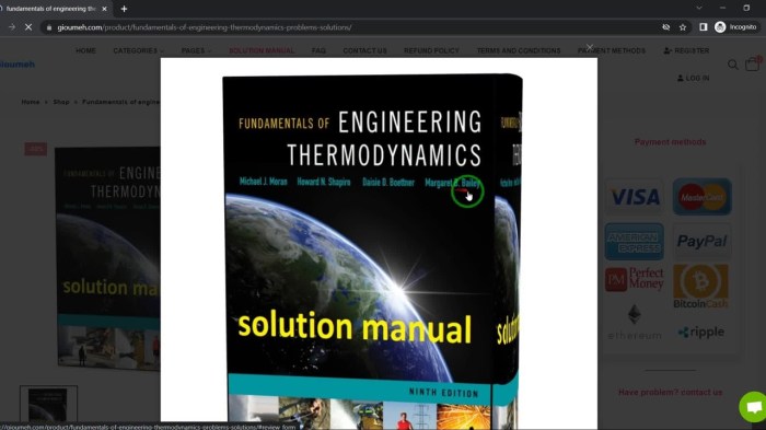 Fundamentals of engineering thermodynamics 9th edition solutions