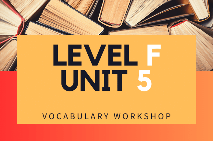 Vocabulary workshop level f unit 4 answers