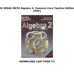 Big ideas math algebra 2 textbook pdf