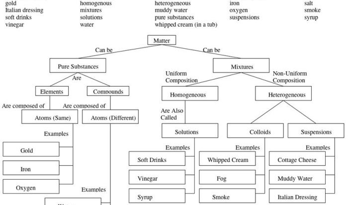 Classification of matter pogil answer key pdf